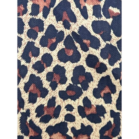 Dennis Basso 1X Tan Trench Coat Leopard Cuff Lining Classic‎ Mid-Length - Picture 8 of 9